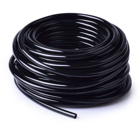 Mixc 1/4 inch blank distribution tubing on a 50 ft roll for irrigation layouts.