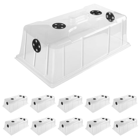 MIXC 10-pack humidity dome with four vents for precise humidity control.