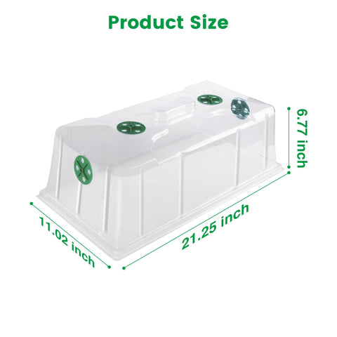 MIXC dome fits securely on 1020 trays for stable humidity