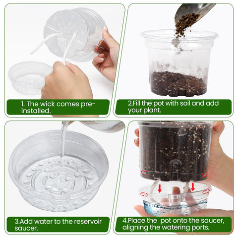 MIXC BPA-free durable plastic pots for long-lasting use.