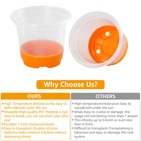 MIXC 30-pack clear pots offer a versatile starter solution for many seedlings