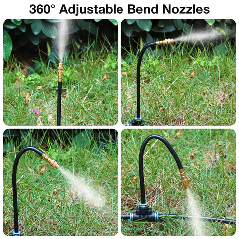 Mixc 32 adjustable copper nozzles enabling customizable watering patterns.
