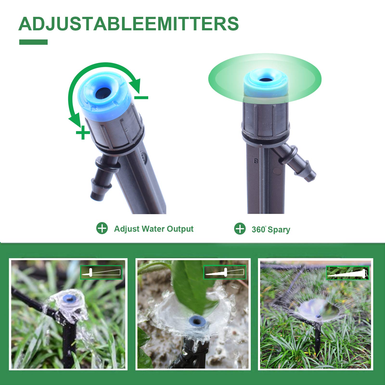 MIXC 360-degree sprayer in action ensures even field coverage.