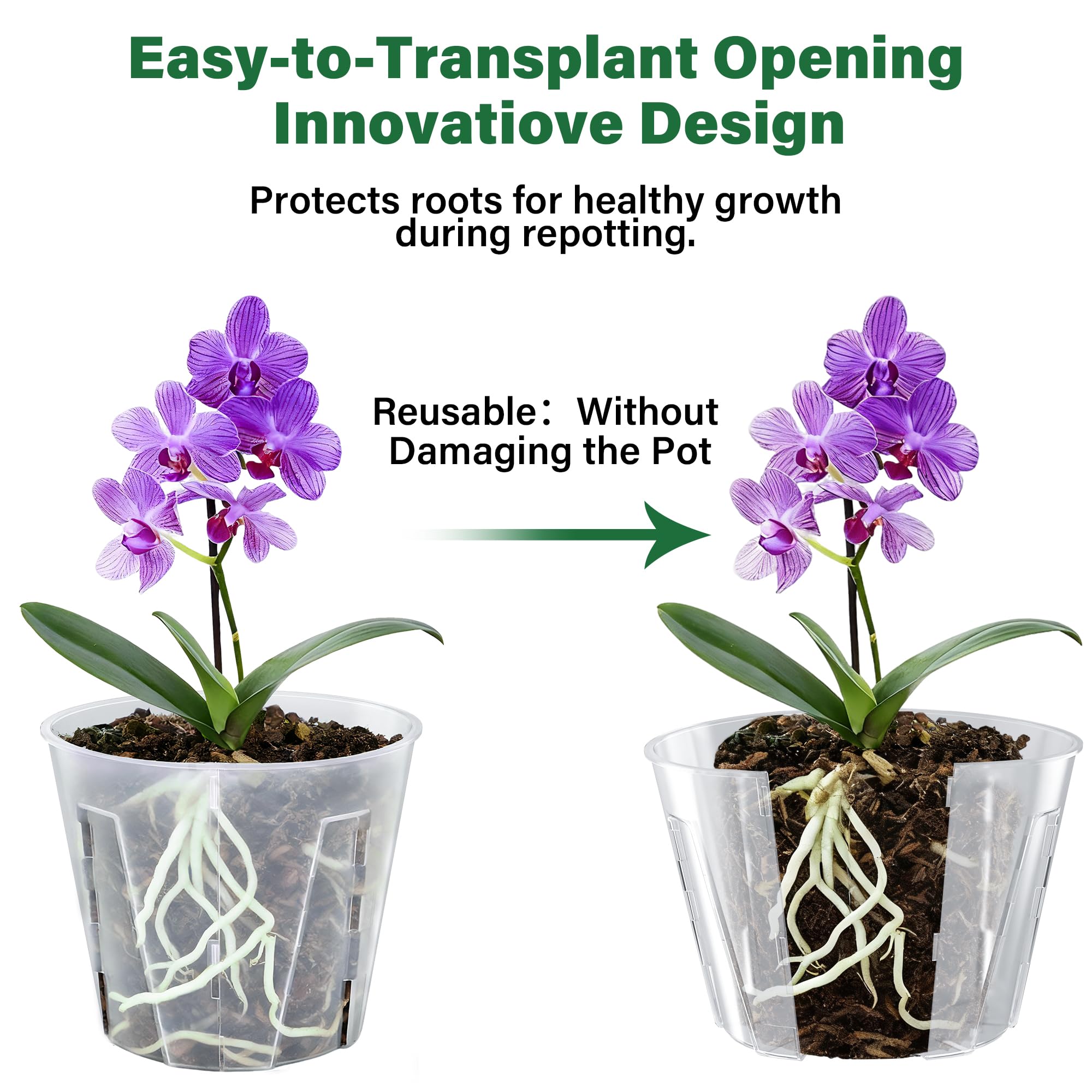MIXC 360-degree ventilation holes enhance drainage and air circulation for healthier roots.