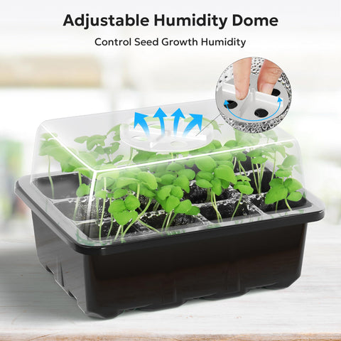 MIXC watertight base tray prevents spills during seed starting sessions