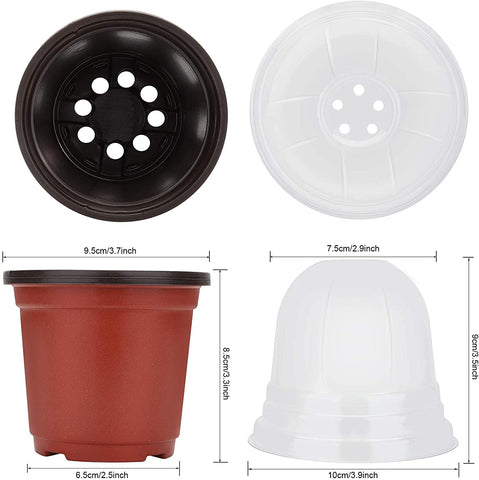MIXC built in humidity dome aids seed germination process.