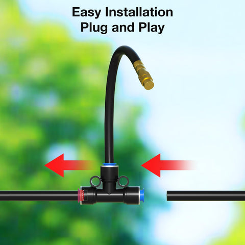 MIXC copper 360-degree nozzle provides durable, adjustable watering patterns.
