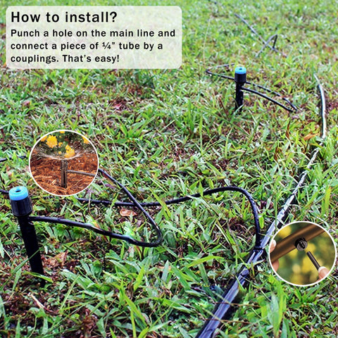 MIXC detachable and cleanable emitter simplifies maintenance and clog prevention.