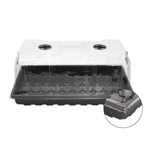 MIXC seed starting dome enables easy propagation setup on trays.