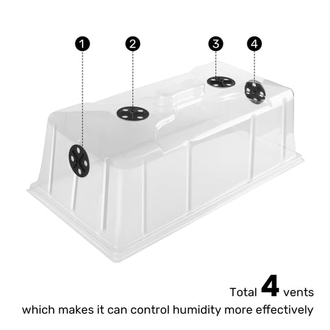 MIXC dome seals tightly to retain warmth and moisture for healthy starts.