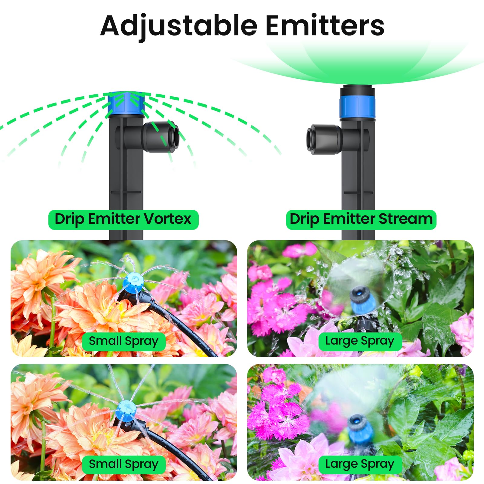 MIXC barbed tees demonstrate quick branch connections for multiple zones.