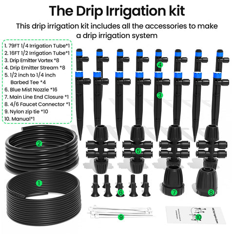 MIXC end closures seal tubing to prevent leaks in irrigation runs.