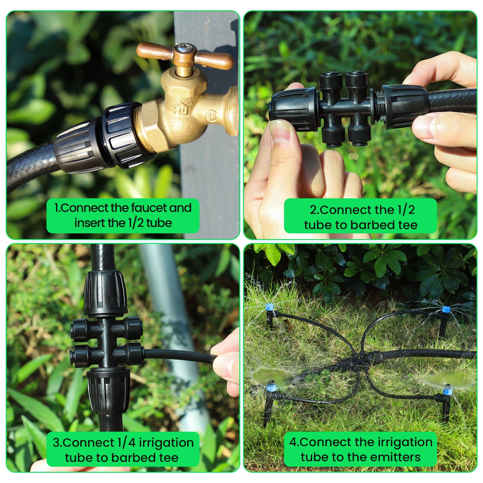 MIXC faucet connector ensures secure outdoor tap compatibility.