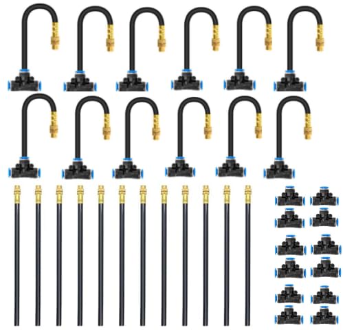 MIXC drip system nozzle with adjustable flow for versatile garden watering.