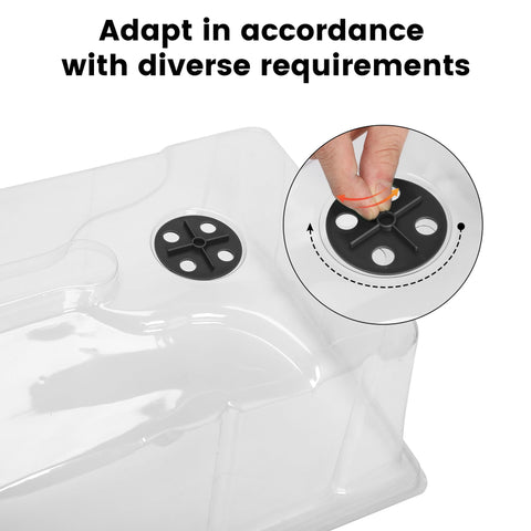 MIXC durable, lightweight propagation dome for seeds, clones, and cuttings.