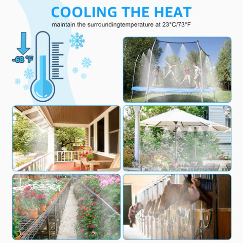 MIXC easy DIY installation for quick, customizable patio cooling setups.