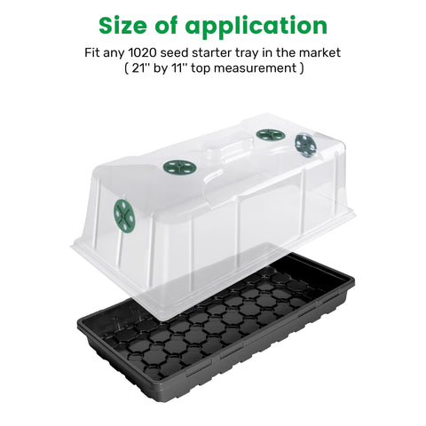 MIXC four-vent dome lid showing adjustable vents for propagation