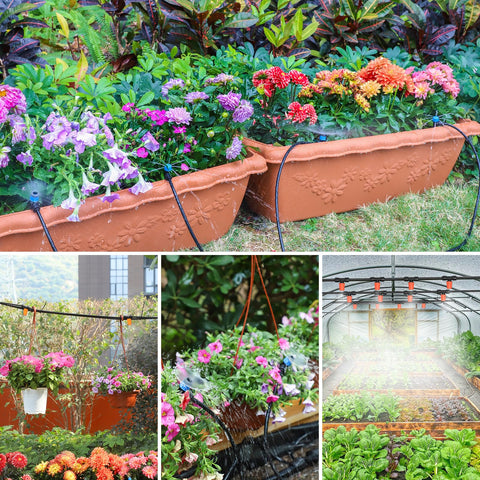 MIXC greenhouse water coverage ensures even irrigation across 160 sq ft