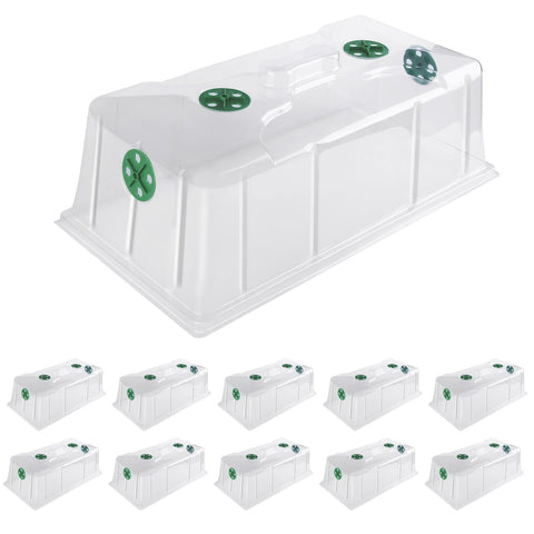 MIXC humidity dome on a 1020 tray for seedling moisture control
