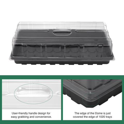 MIXC humidity dome on standard 1020 tray ensuring a snug fit