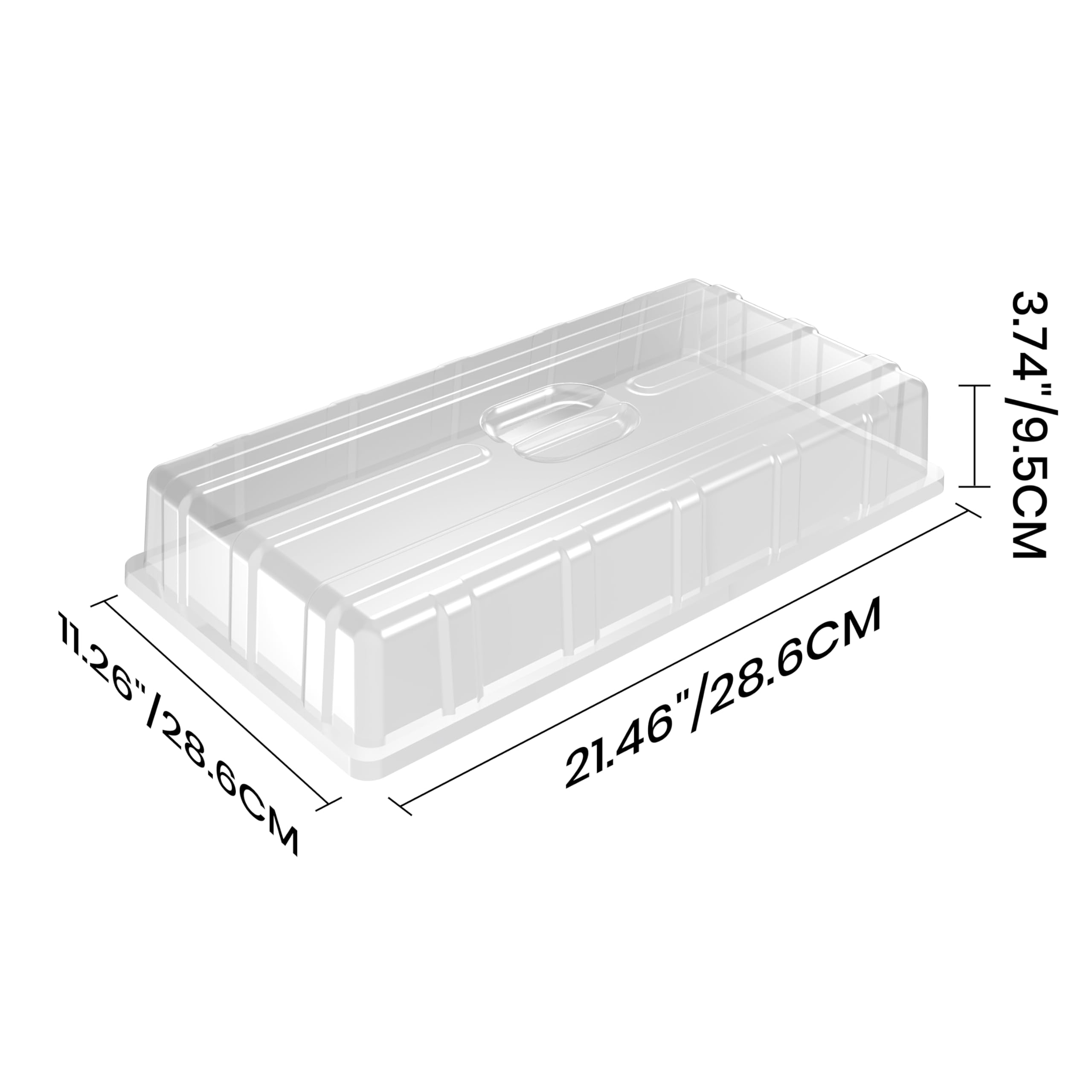 MIXC dome with thick transparent plastic for optimal light and moisture