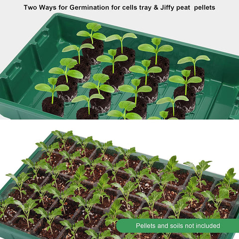 MIXC humidity dome with adjustable vents for controlling seedling humidity.