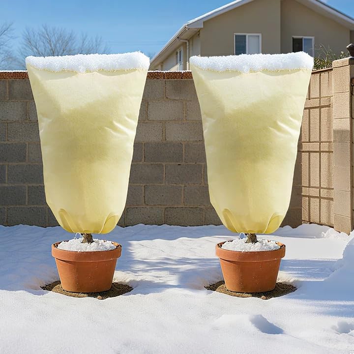 MIXC large plant cover in breathable fabric maintains airflow for healthy plant growth