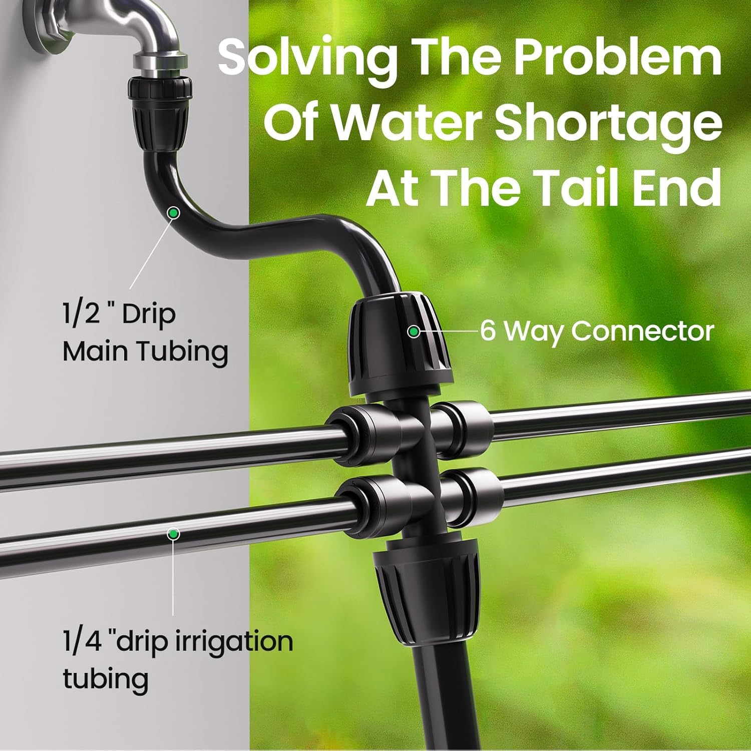 MIXC 1/2in mainline compatibility with standard drip tubes