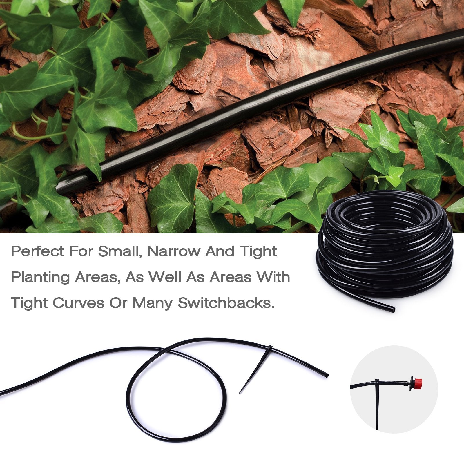 Mixc micro-bubblers and misters compatible for precise watering.