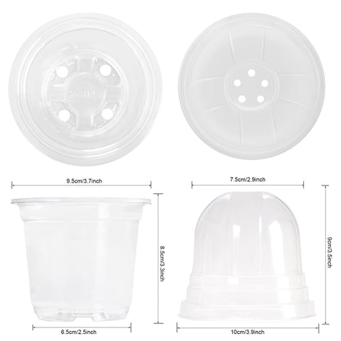 MIXC bottom view highlights eight drainage holes to prevent overwatering.