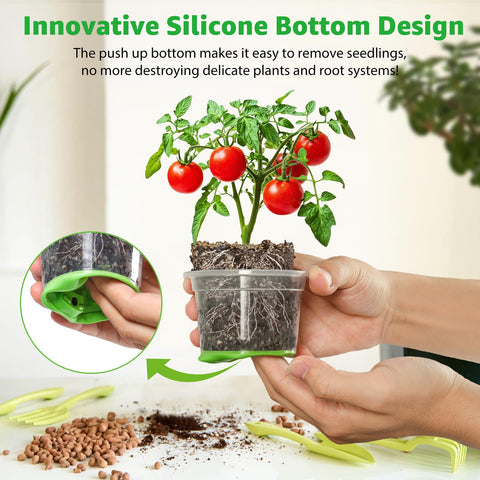 MIXC nursery pot with drainage holes supports healthy roots and reduces waterlogging.