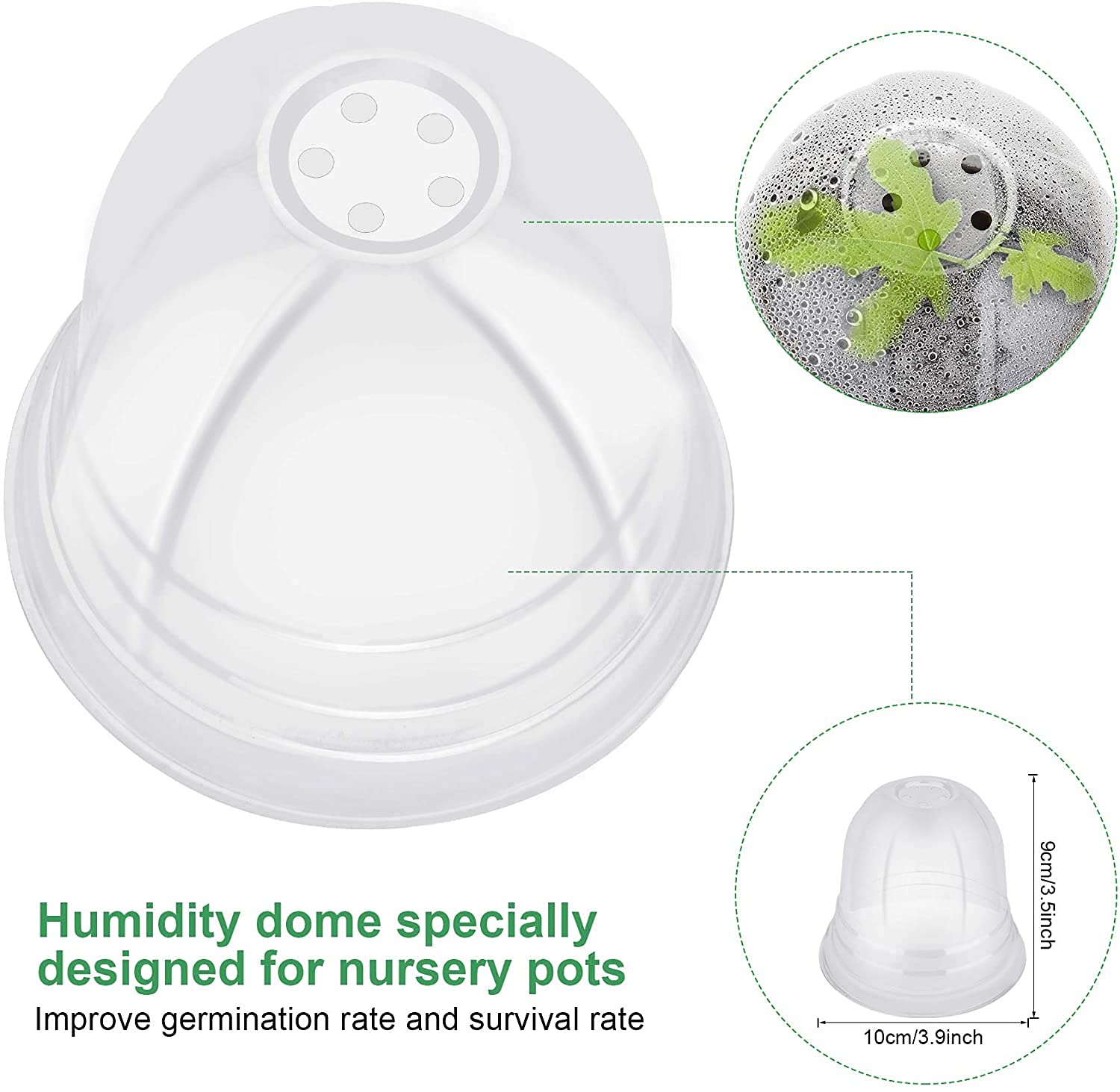 MIXC lightweight, washable, reusable nursery pots for reuse.