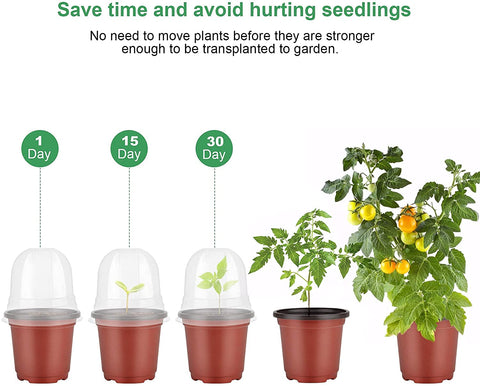 MIXC nursery pot top raised rim for easy handling and stacking.