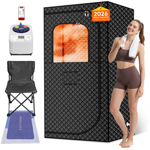 MIXC Portable Steam Sauna Box heats quickly for at-home relaxation.