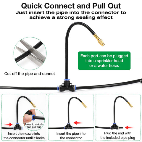 MIXC quick-connect adapter set simplifies installation.