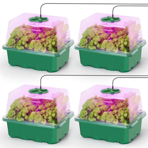 MIXC seed starter kit with grow light for indoor seedling growth.