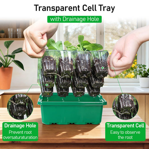 MIXC seed starter tray is durable and reusable across seasons.