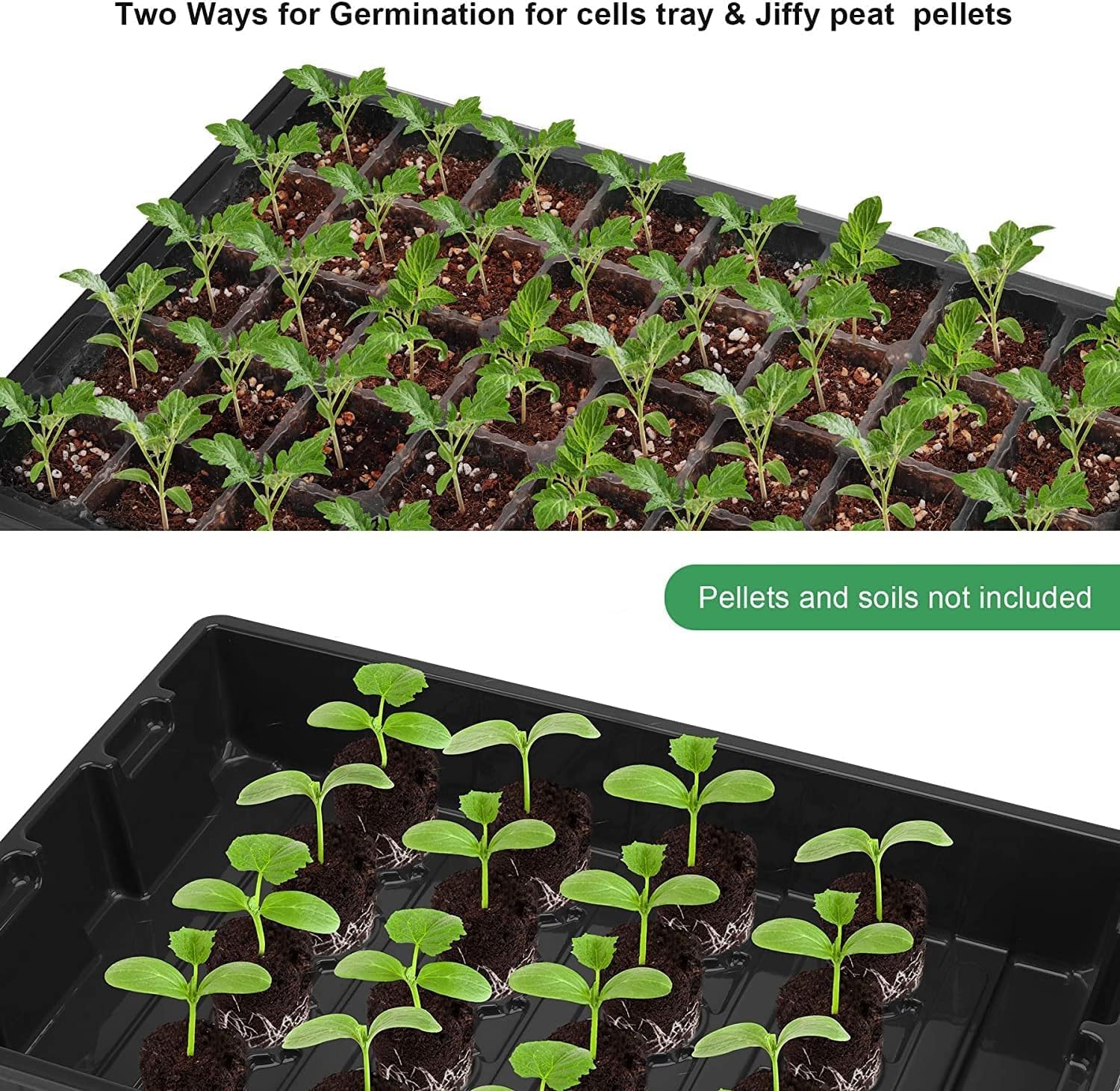 MIXC seed starter tray humidity dome with adjustable vents for controlled germination.