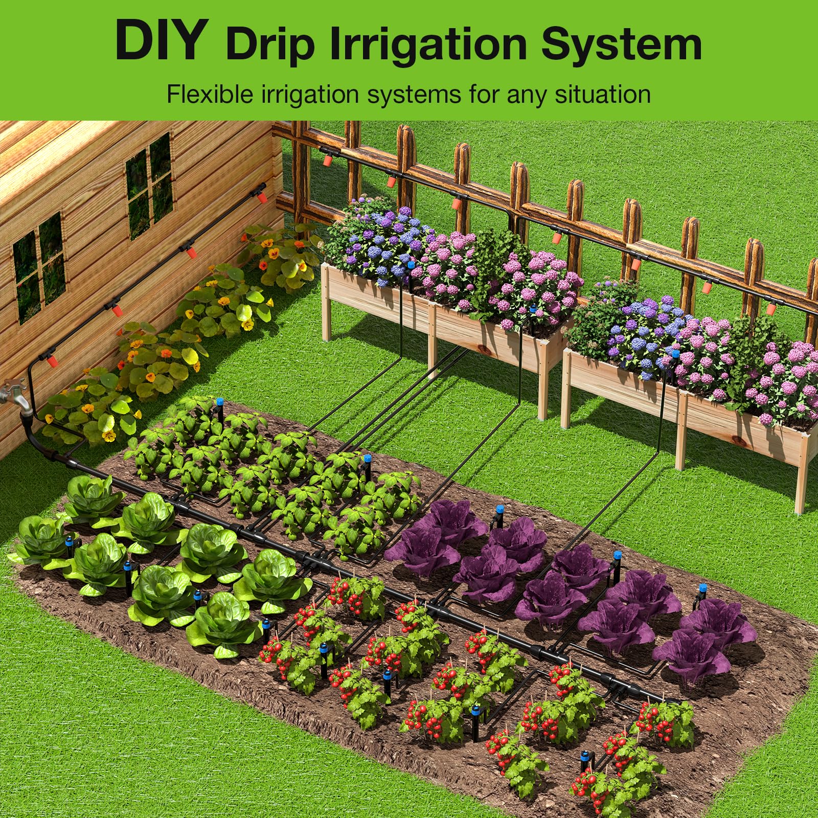 MIXC sprayer types offer microdroplets, sprays, and targeted watering