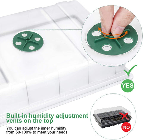 MIXC transparent cell trays enable quick observation of roots.