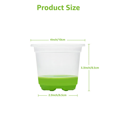 MIXC transparent plant pot for root observation and moisture monitoring
