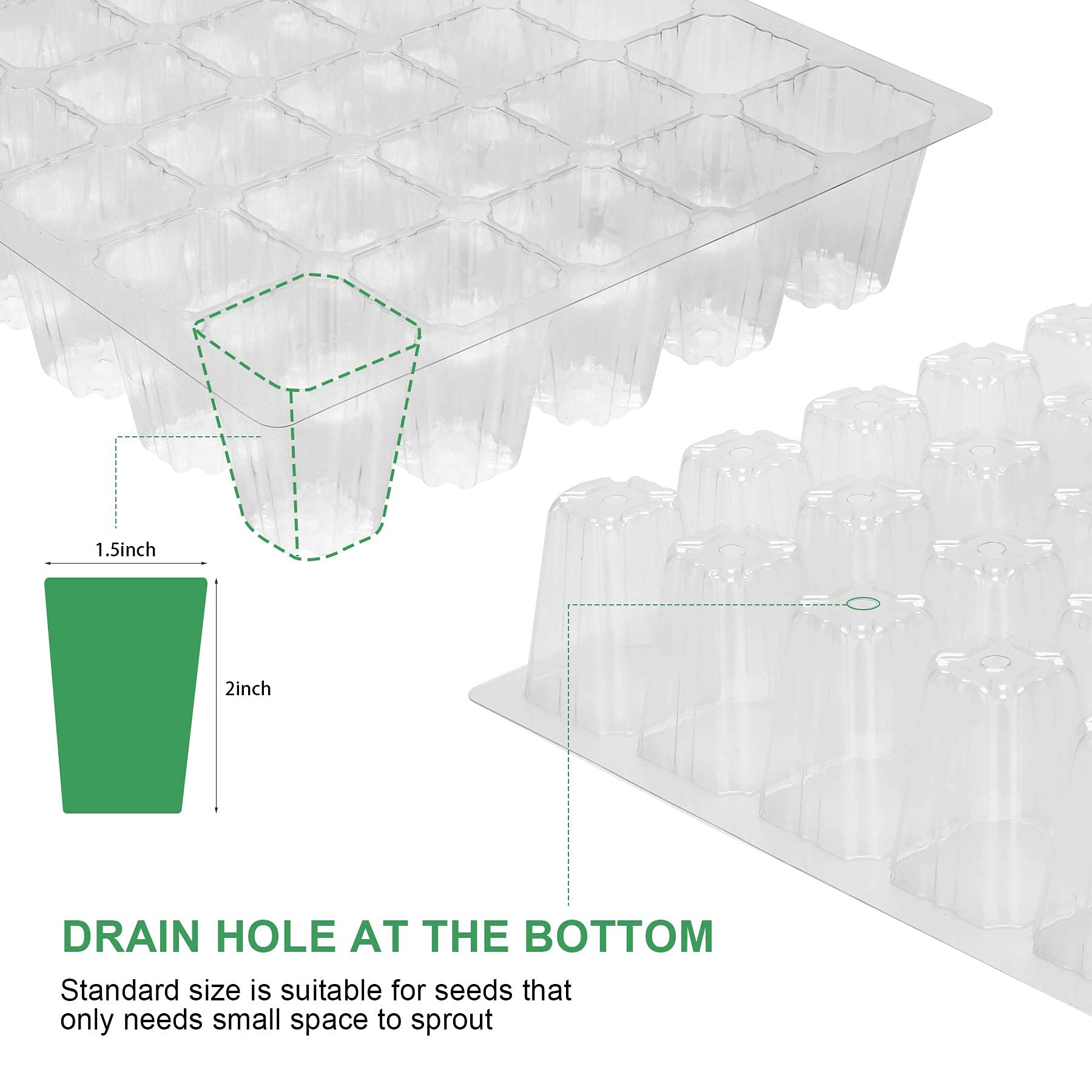 MIXC transparent seed tray enables quick observation of germination progress
