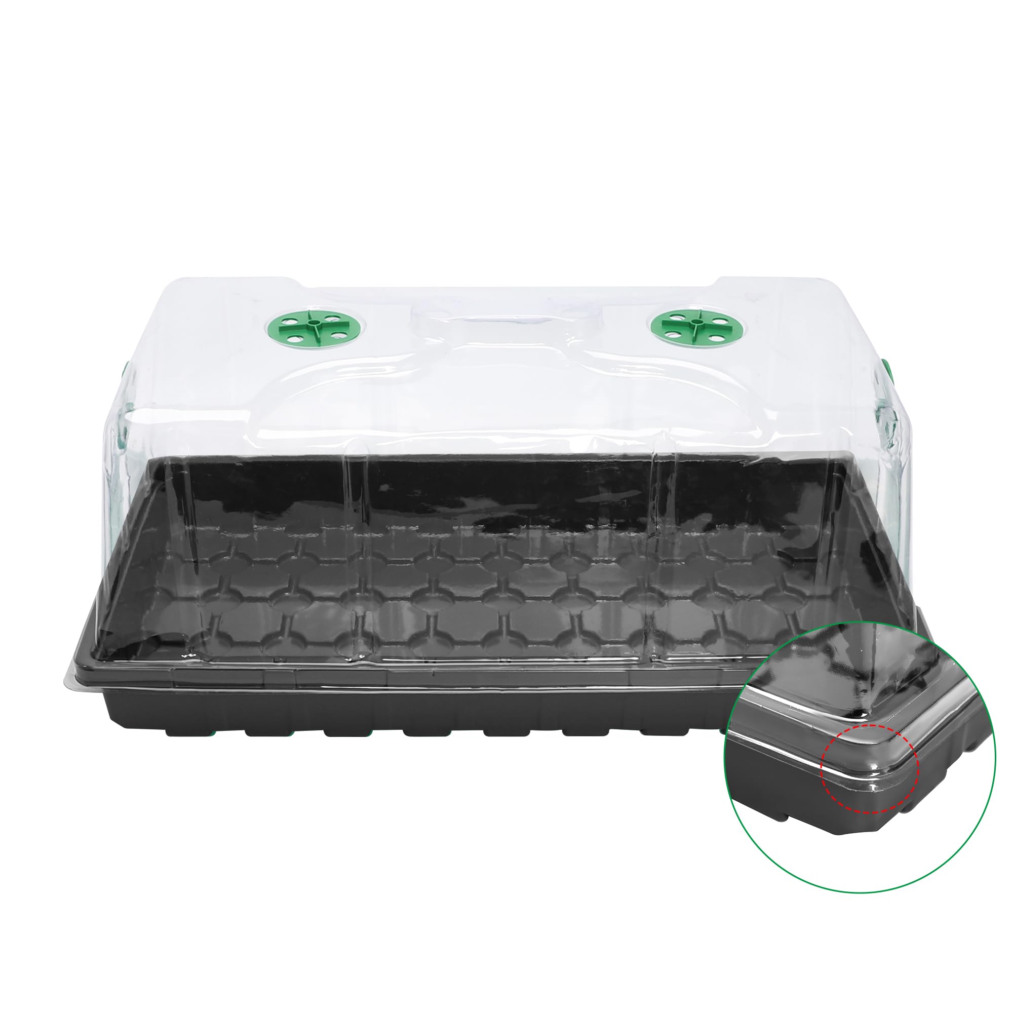 MIXC vented lid supports seed start and germination with airflow control