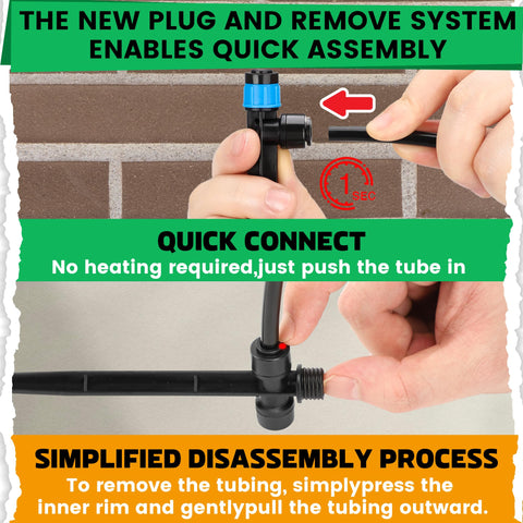 MIXC vortex clog-resistant emitter for reliable watering.