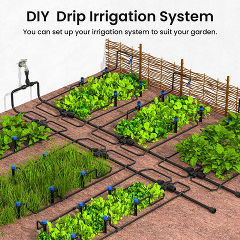 MIXC vortex emitter for adjustable watering across zones.