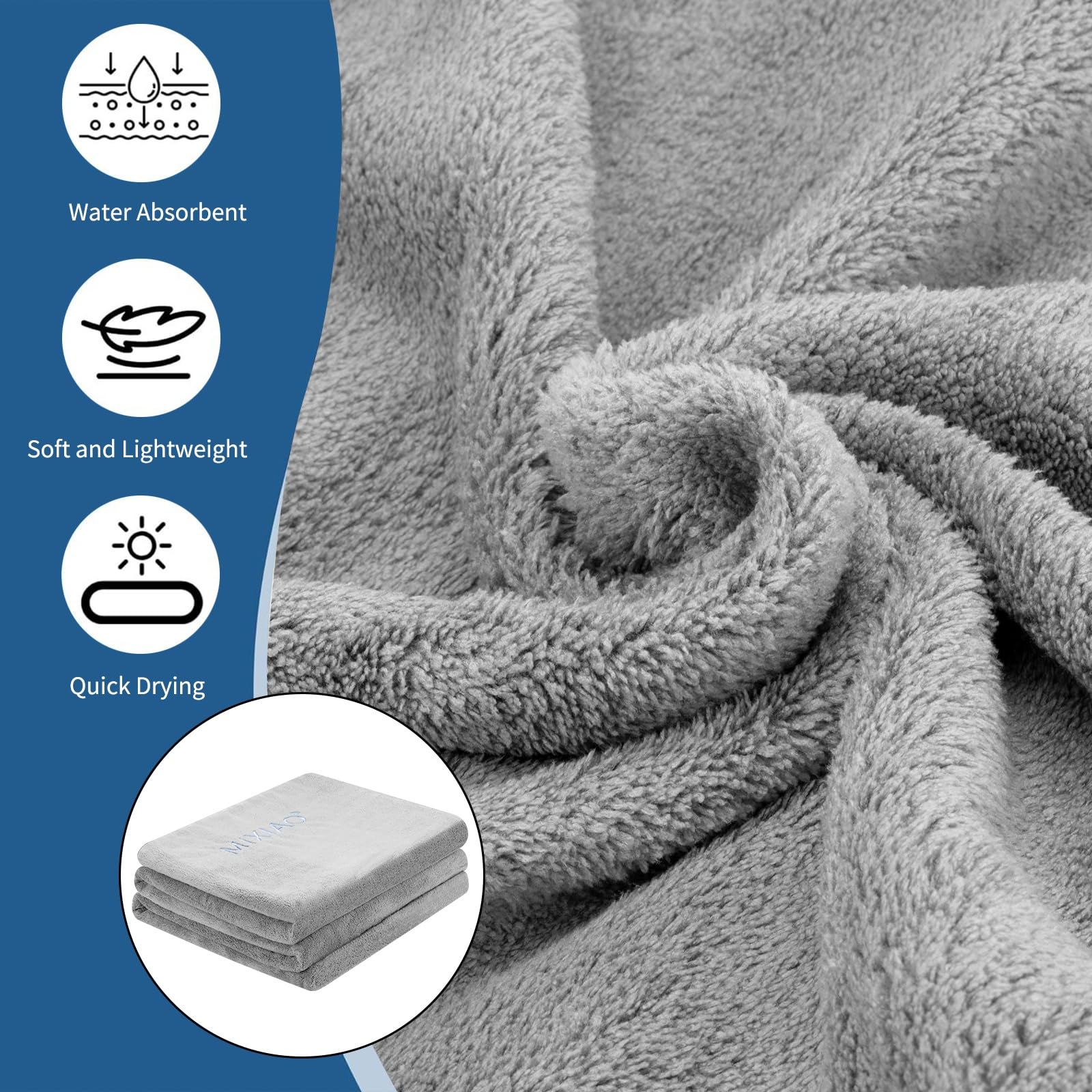 MIXIAO easy-cleanup sauna towel helps reduce post-session mess.