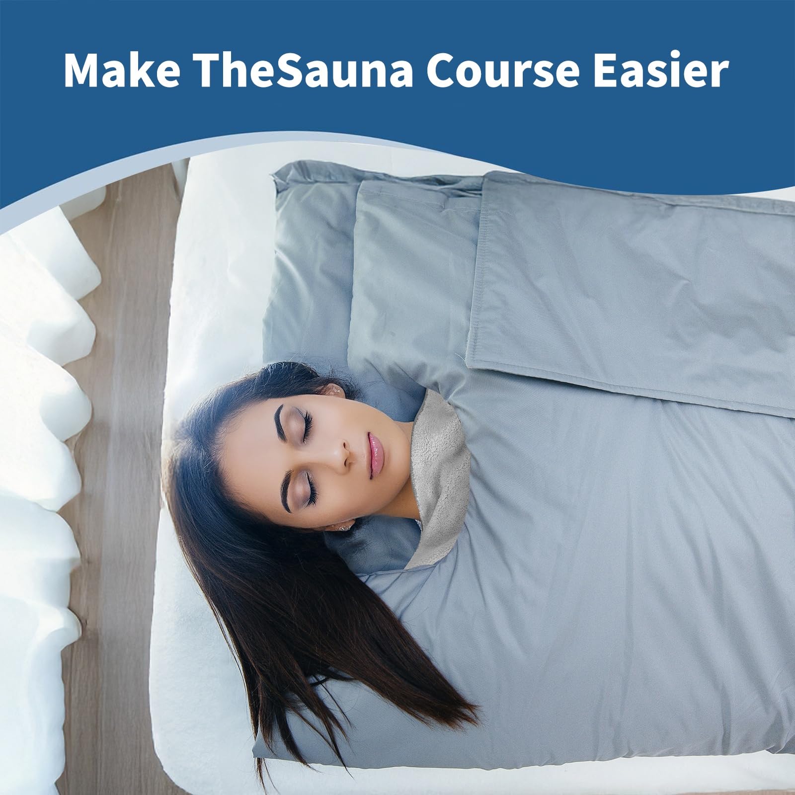MIXIAO gray insertable sauna towel blends with setup for calm routines.