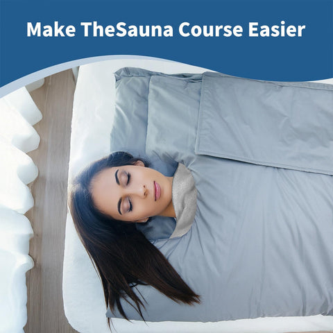 MIXIAO gray insertable sauna towel blends with setup for calm routines.