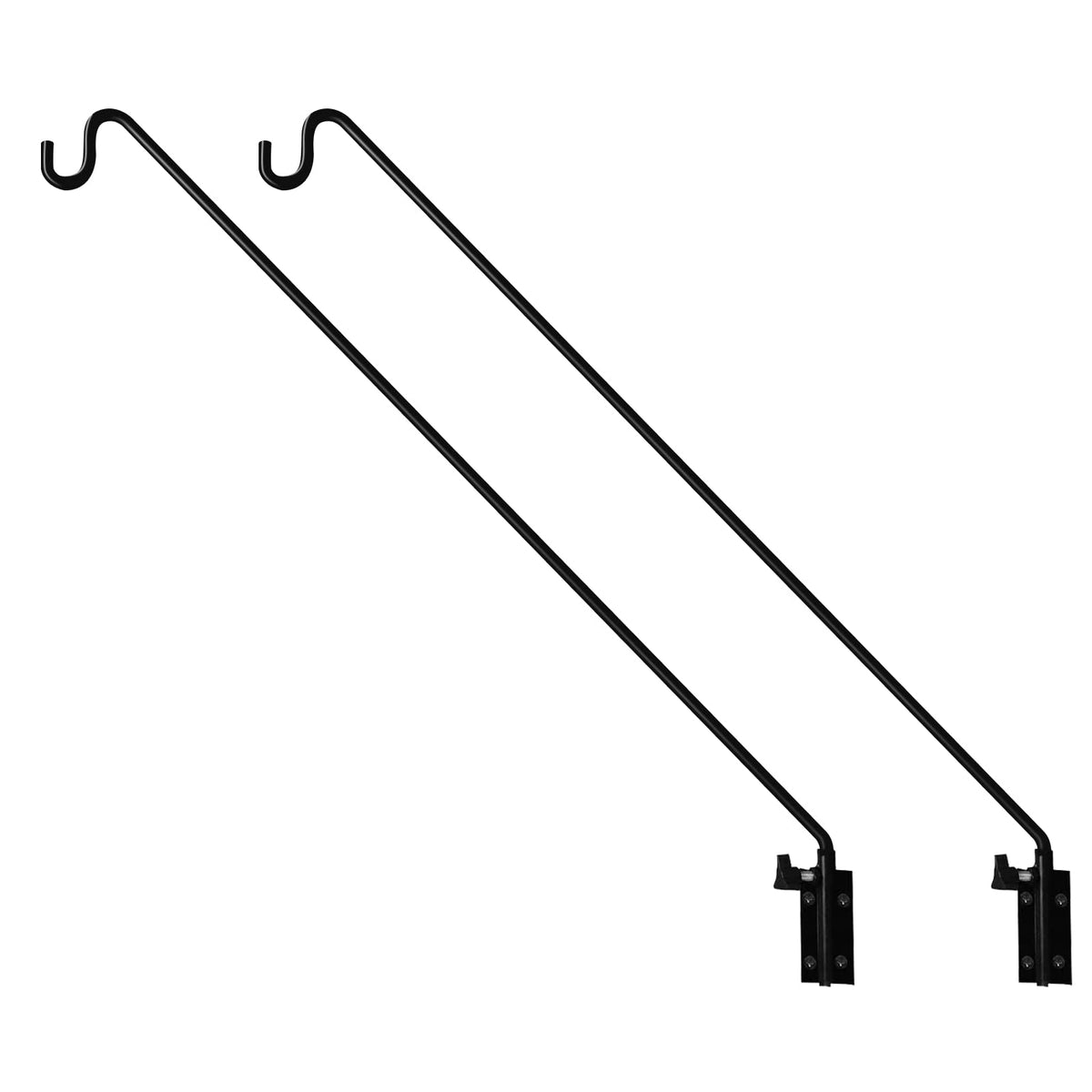 MIXXIDEA 2-pack deck hook extends reach for bird feeders and planters.