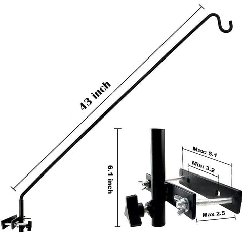 MIXXIDEA 360-degree rotate fence hook lets you angle for sun and wind